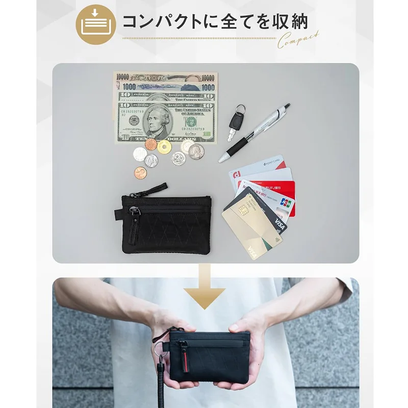 Japanese Series Multi Pouch X-PAC Wallet Small Keychain Coin