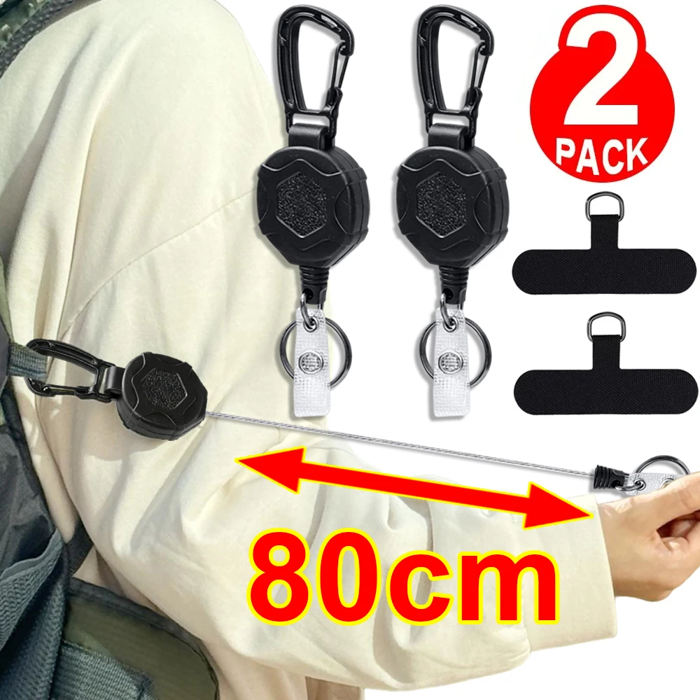 Retractable Anti-Theft Phone Holder with Belt Clip - Outdoor Travel Safety Tether Strap