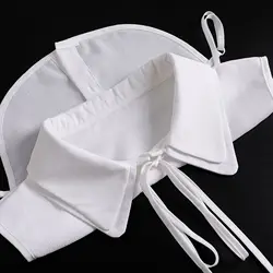 Fashion White Lapel Fake Collar Blouse Tops Female Shirt Detachable Shirt Collar False Lapel Blouse Top Clothes Accessories