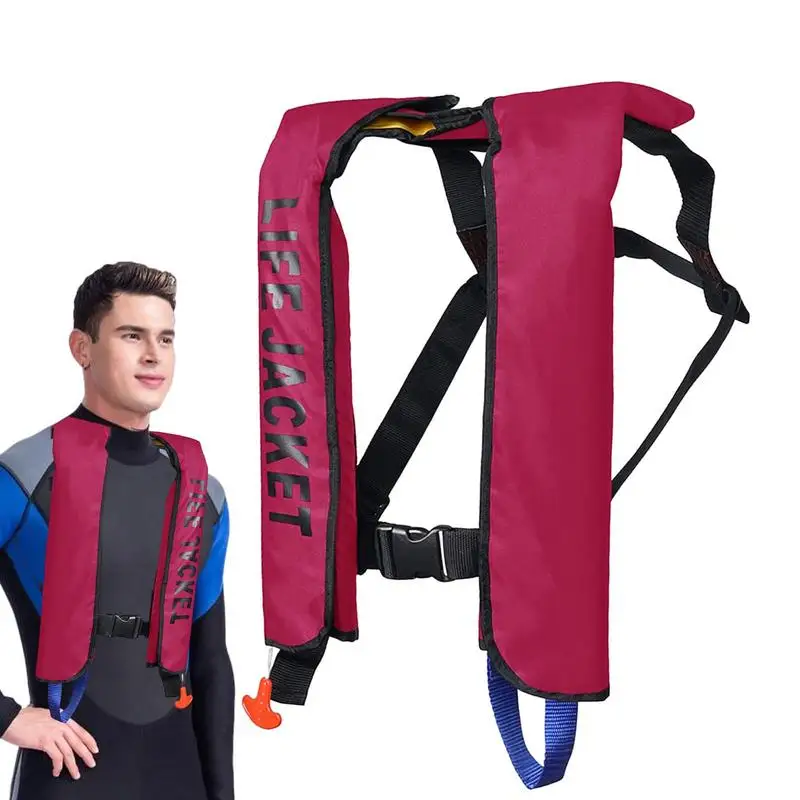 Inflatable Swim Vest Swimming Jacket Safety Swim Floating Swimming