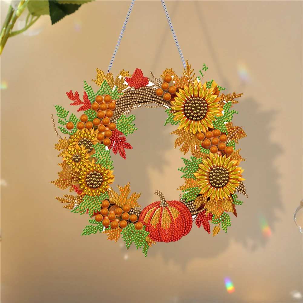 Special Shaped Diamond Painting Hanging Wreath Acrylic