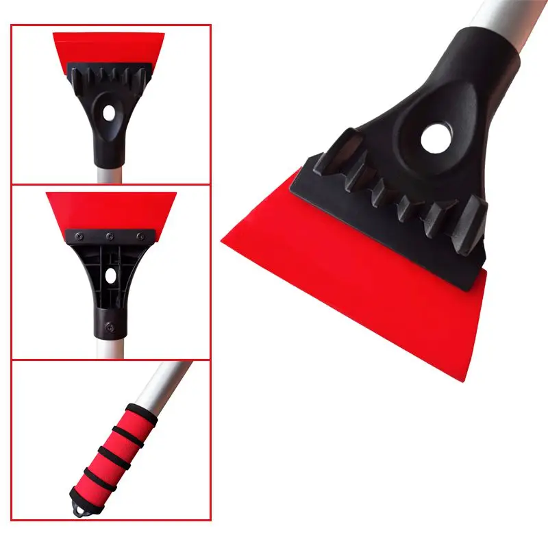 Car Snow Removal Shovel Durable Silicone Snow Shovel Scraper for Winter Vehicle Exterior Cleaning Ice Removal Artifact Tool