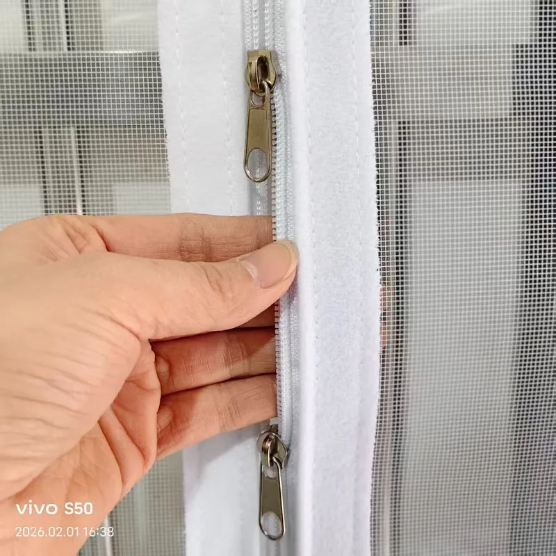 자가 접착식 통기성 모기장 방충망, 실내외 가정용 창문 보호, 간편 DIY 설치, 흰색 창문 스크린