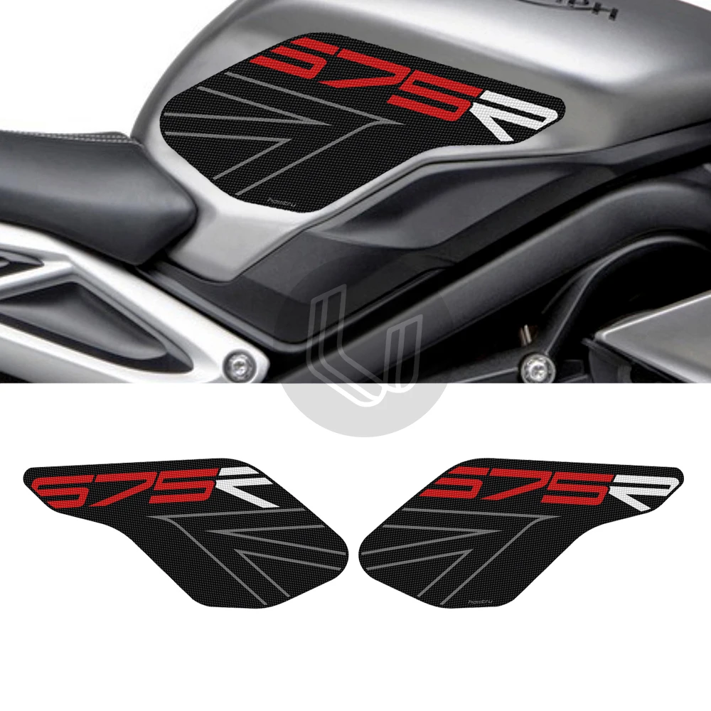 Motorcycle Anti slip sticker Tank Traction Pad Side Knee Grip Protector For Triumph Daytona 675 R 2013-2016