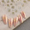 3D Snakes Star Moon Nails Stickers Gold Silver Double Color Sun Design Serpent Snakelike Crescent Pattern Manicure Decals #SU-42 5