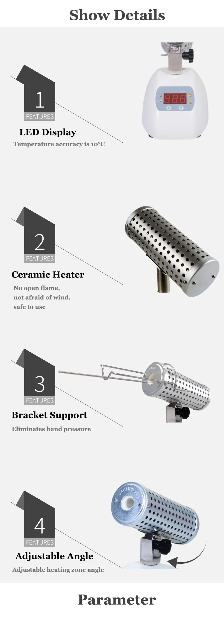 Lab Electric Heating Heat Sterilizer Replace  Lamps and Bunsen Burners Inoculati