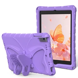 Charming Butterfly Kids Tablet Case - Shockproof & Lightweight with Stand - Pro 10.5(Air3 10.5) (Lilac)