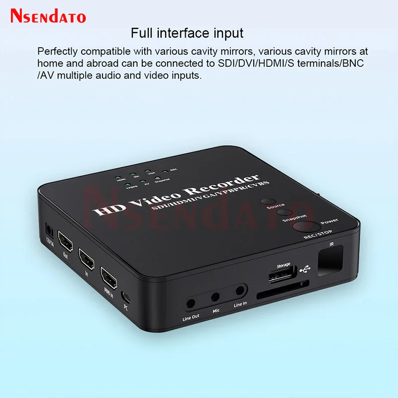 Full HD SDI FHD HDMI Video Capture Card Box Picture-in-Picture HDMI SDI Video Grabber Recorder MP4 For SD Card U Disk Storage 10