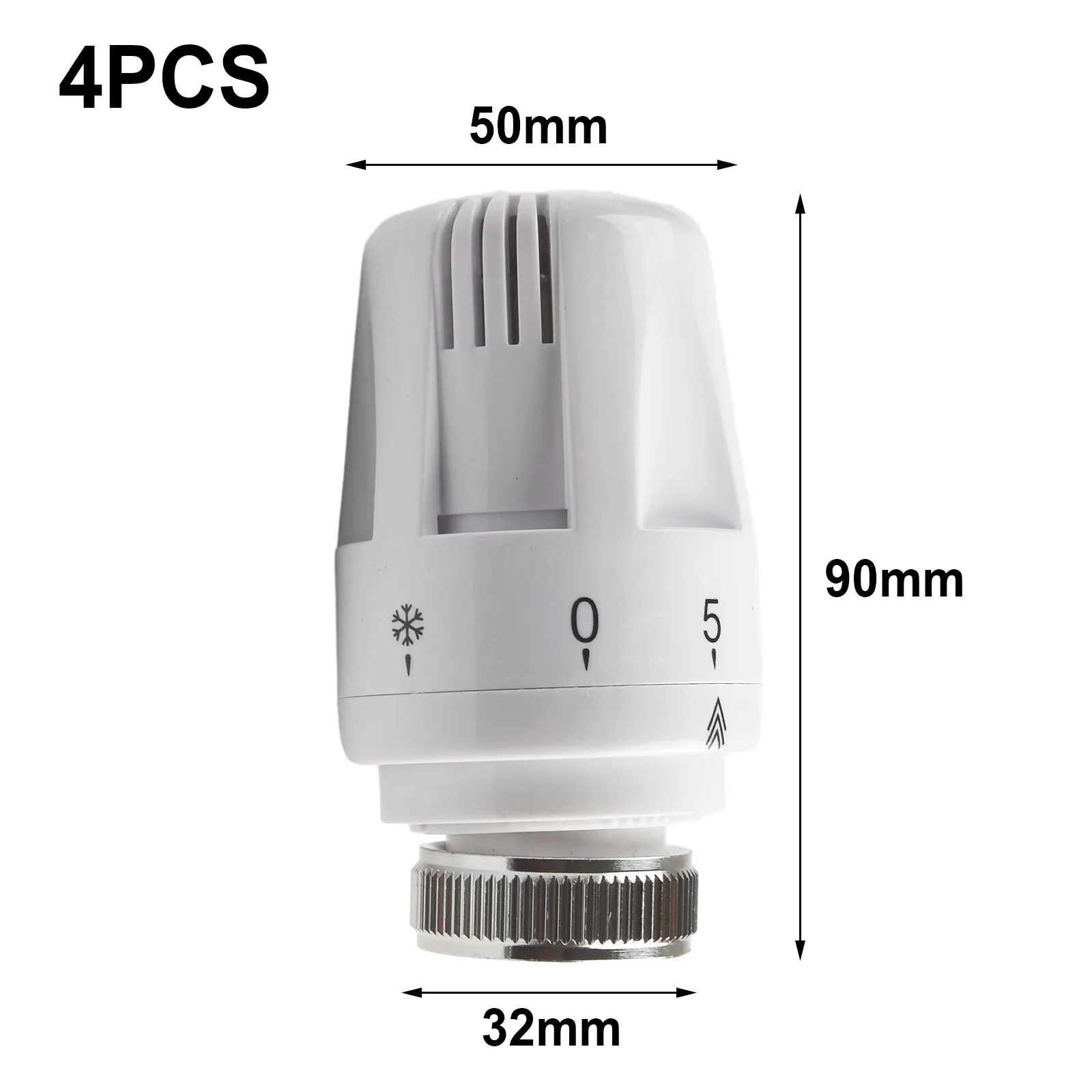 

4pcs Radiator Thermostatic Head Heater Control Thermostat Tools Valve Heads For Temperature Control Heating Tool Accessories