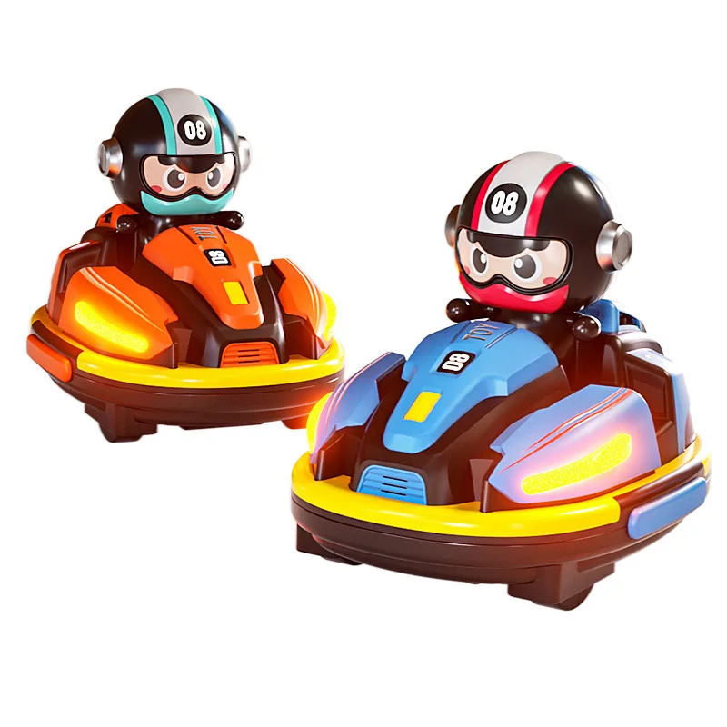 RC Battle Bumper Car Toy for Toddler Boy Girl Catapult Robot Karting Toy with Music Light RC Battle Game for Kids Family Battles