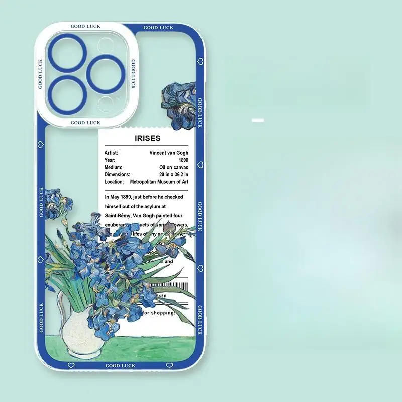 Art Van Gogh Starry Night Oil Painting Soft Clear Phone Case