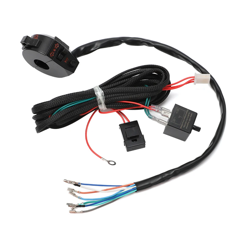MOTORCYCLE INDICATOR WIRING LOOM HARNESS KIT 12 VOLT NO INDICATORS UNIVERSAL motorcycle light motorcycle led lights motorcycle turn signal lights motorcycle turn signal