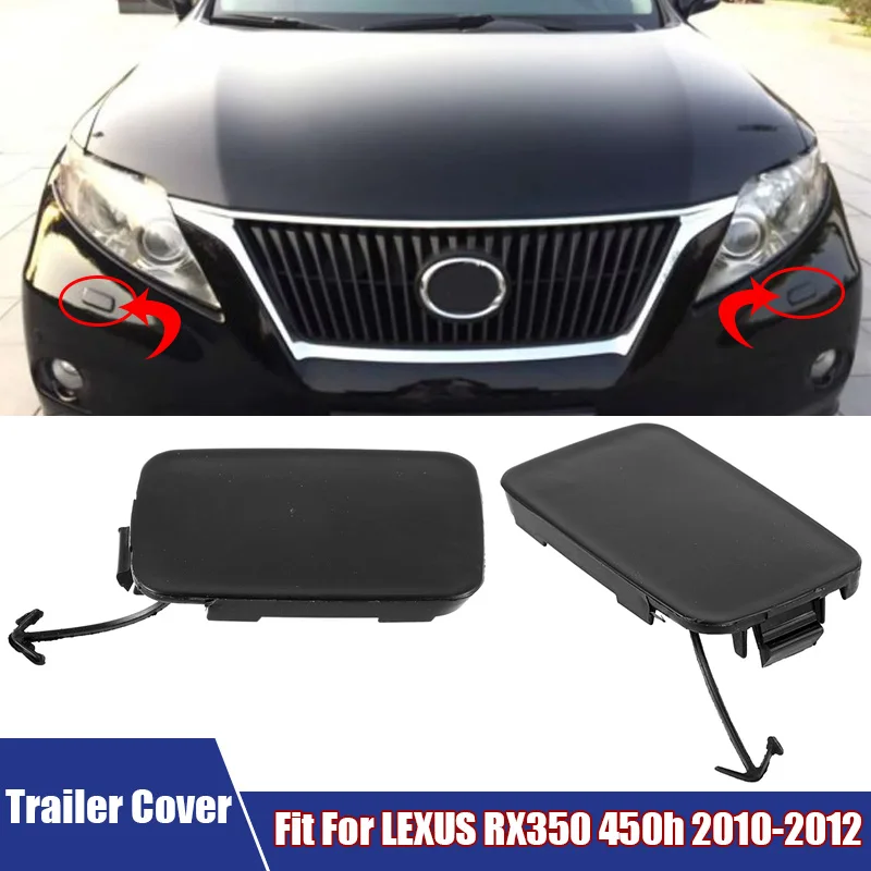 

Left & Right Car Front Bumper Towing Hook Eye Cover For LEXUS RX350 450h 2010 2011 2012 # 521280E913 Trailer Cover Cap