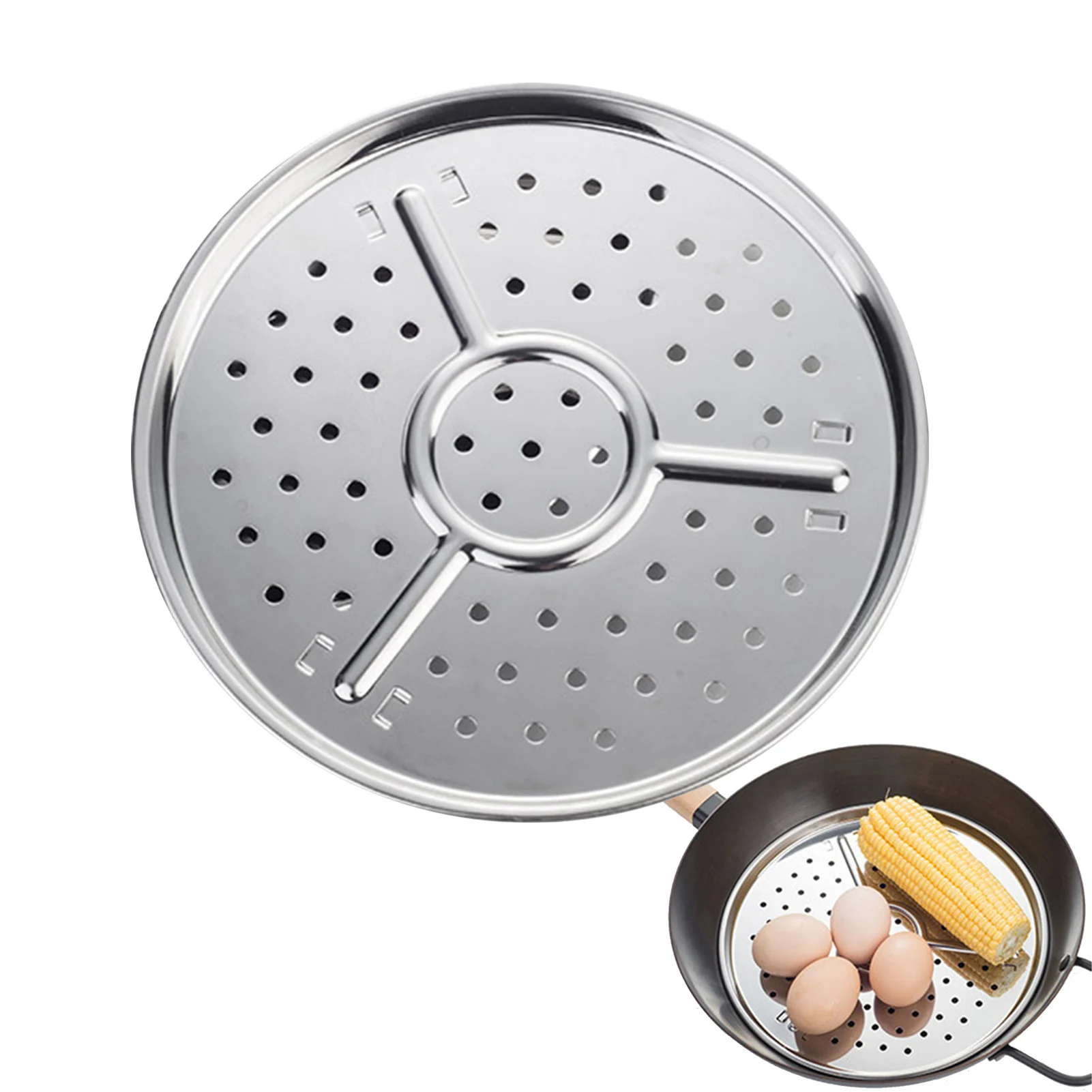 Steamer rack 21/25CM stainless steel insert stock pot steaming tray stand cookware tool bread tray