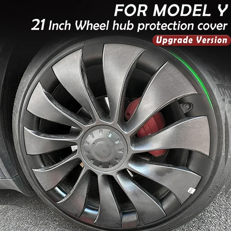 

For Tesla Model Y 21 Inch Hub Cap Patch Wheel Performance Replacement Wheel Cap Full Rim Cover Accessories 2018-2023 HubCap