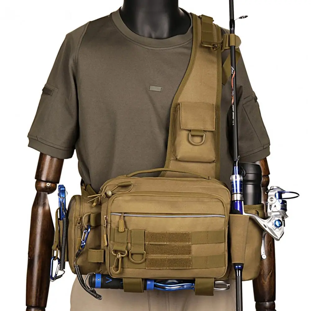 

Multifunctional Fishing Tackle Bags Single Shoulder Crossbody Bag Waist Pack Single Shoulder Crossbody Bag Outdoor Suppliers