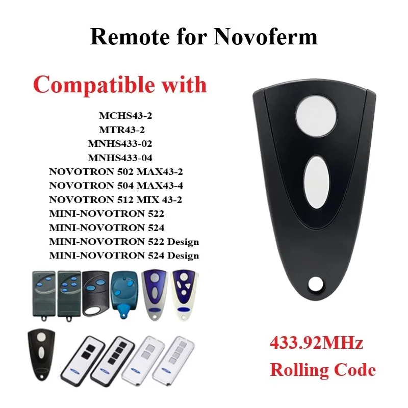 NOVOFERM NOVOTRON 502 MAX43-2 504 MAX43-4 433.92mhz Garaj Uzaktan Kumanda Için A