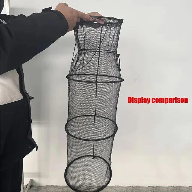 Fishing Landing Net, Foldable Large Fish Net with Safety Rope & Carry Bag, Lightweight Landing Net for Catch and Release, Portab 2
