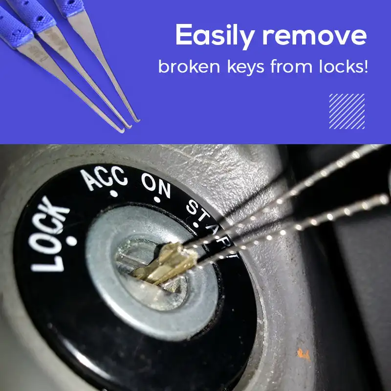 Locksmith Tools Locksmith Extractor Tools Lock Repair Tool Mintiml&reg; Broken Key Disassemble Kit Set