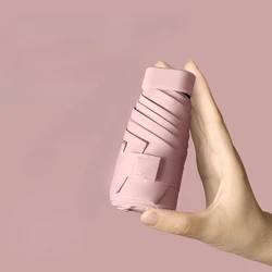 Ultra - Portable Sun Shield Umbrella with Storage Box - Lightweight & Durable - Pink - 1pc