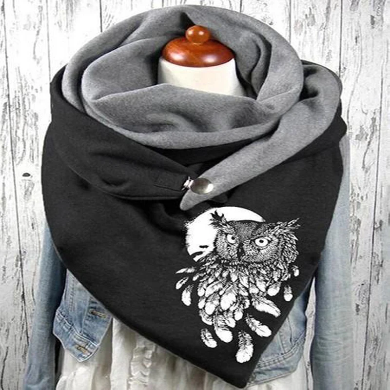 Cat Cartoon Cute Clip Style Scarf 3D All Over Printed Scarf and Shawl Warm for Women_voghion.com