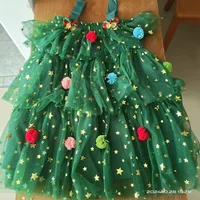 Weihnachtsbaum Kleid Kostüm Grün – Bild 3