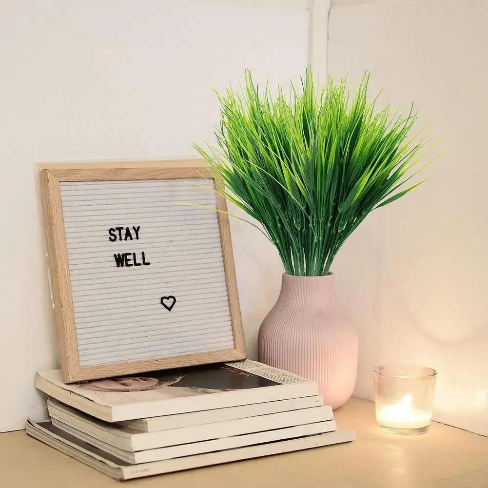 

Artificial Grass for Home Decoration Realistic Artificial Grass Flower Arrangements for Home Decor Set of 5 7 Branches