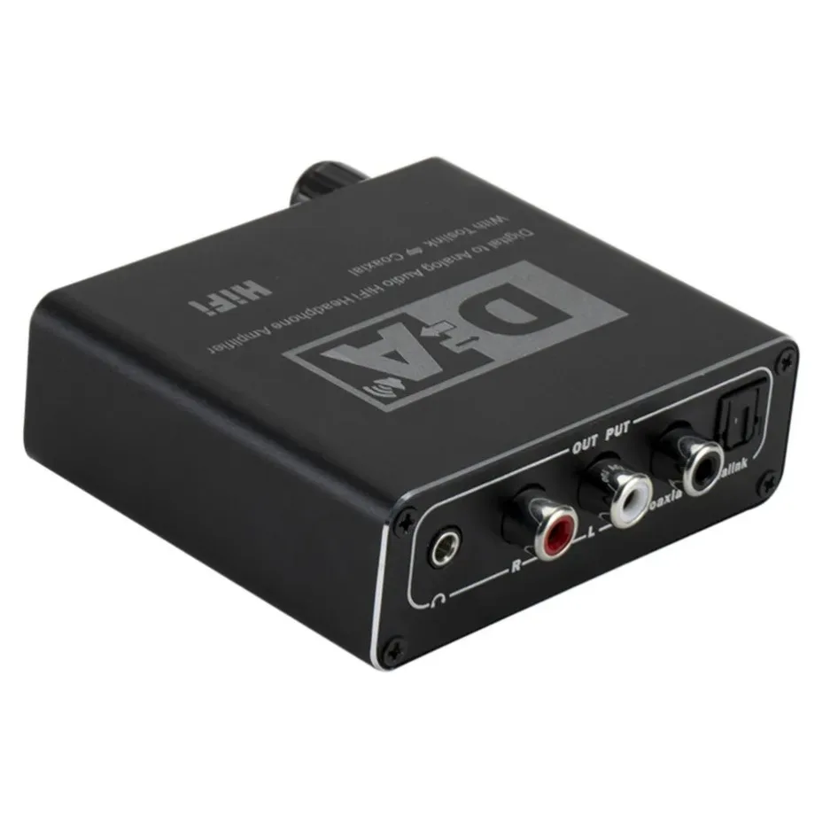 PzzPss Hifi DAC Amp Digital To Analog Audio Converter RCA 3.5mm Headphone Amplif