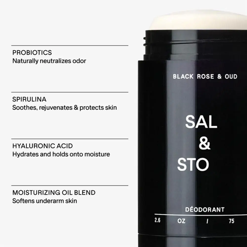 SALT&STONE Deodorante Stick Profumato Lunga Durata Fragranza Sandalo Rinfrescante Non Appiccicoso Cura delle Ascelle Elimina gli Odori - immagine 5