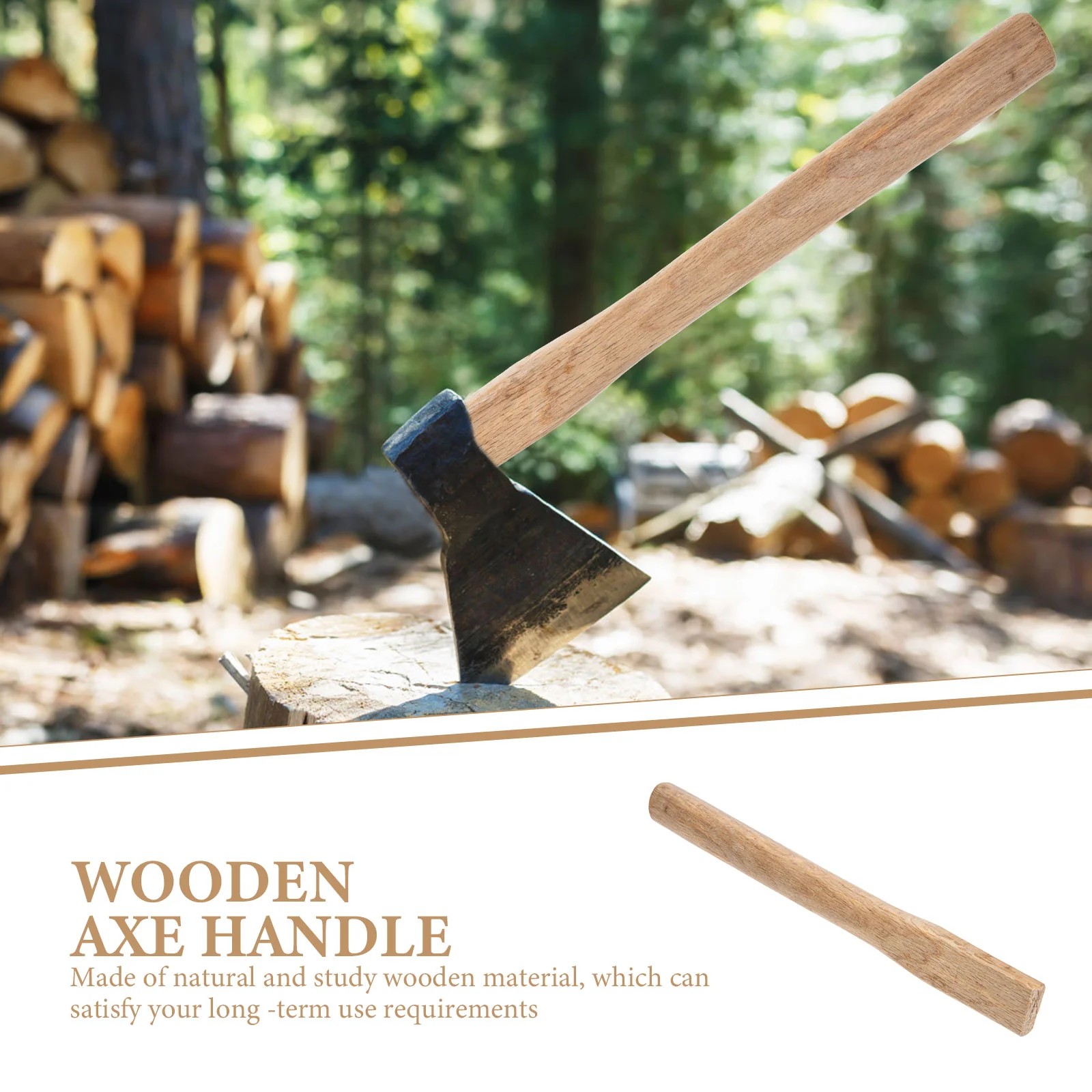 Ax Claw Hammer Handle Replacements Handle Replacements Fitting for Carpenter Tools Firewood Replacement Accessory Wooden 5