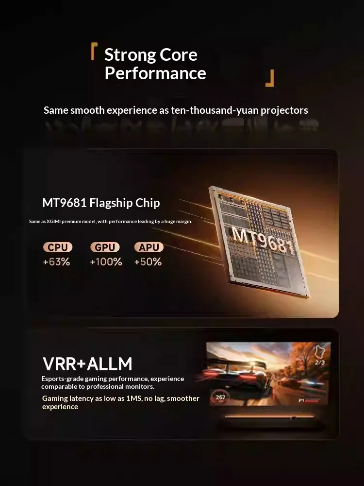 XGIMI Z9X 프로젝터 트리플 레이저 MT9681 칩 4K 돌비 오디오 MEMC 편리한 저장 프로젝터 지능형 장애물 회피