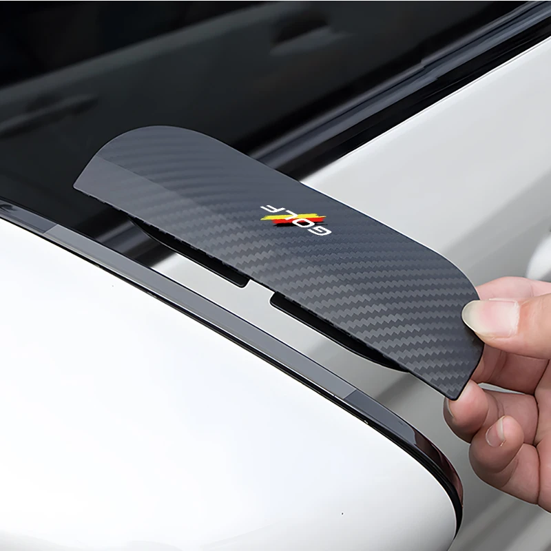 Car Side-Rear View Mirror Rain Eyebrow Carbon Fiber Waterproof Cover Visor for Volkswagen GOLF JETTA PASSAT POLO MTM Accessories