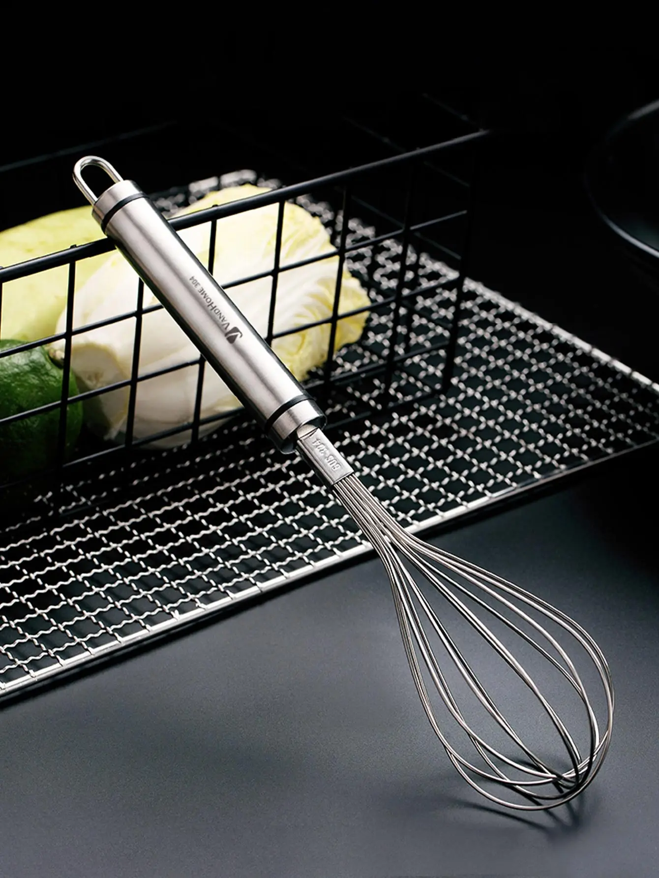 Egg Whisk Stainless Steel Kitchen Balloon Whisks Manual Egg Beater Blender Mixing Mixer Tools