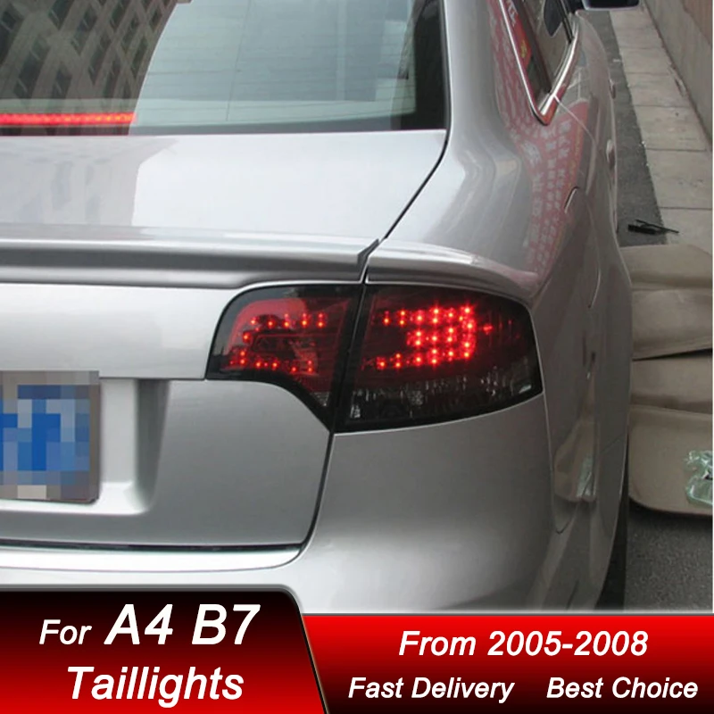 アウディA4 S4 RS4 B7セダン用LEDテールランプ 2005-2008y Car Tail Lights For Audi A4 B7 2005-2008 to new style full LED