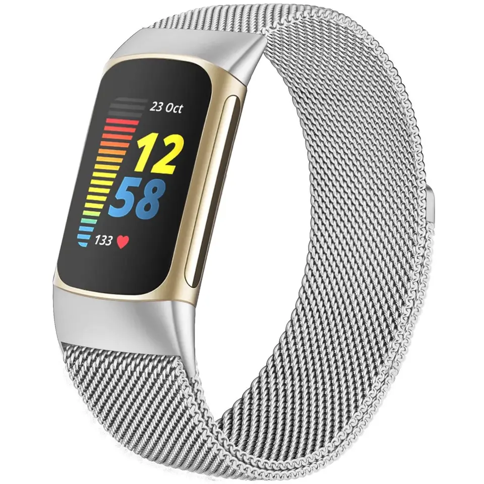 Cinturino per orologio Fitbit Charge 5 / Charge 6 in acciaio