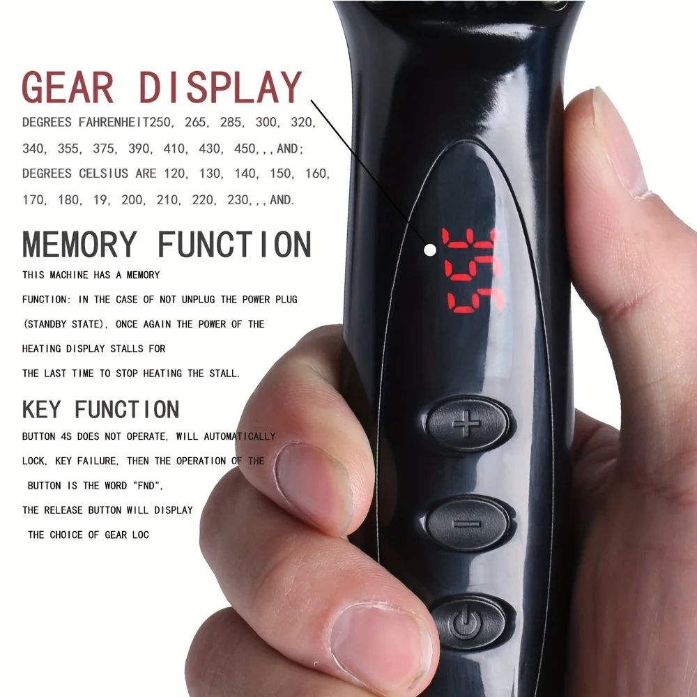 Ceramic Ionic Hair Straightener Brush Salon Fast Heating Hair Straightening Brush Anti-Scald Hair Beard Straightener Comb 3