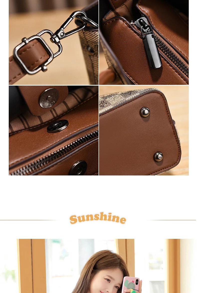 Classic Tote Bag Women's Shoulder Messenger Bag Versatile Style_voghion.com