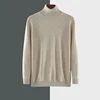 Men's Turtleneck Sweater Autumn and Winter Men's Rollneck Warm 100% Merino pure wool Knitted Sweater Keep Warm Men Jumper Top 3