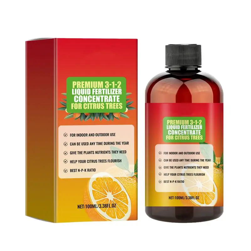 

Citrus Plant Fertilizer Indoor Plant Fertilizer Liquid 100ml Organic Plant Food Plant Fertilizer Supplement for Citrus Trees