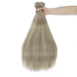Elegant Bone Straight Hair Bundles - Luxurious Synthetic Yaki Straight Extensions - 80cm32inches (Piano Blonde)