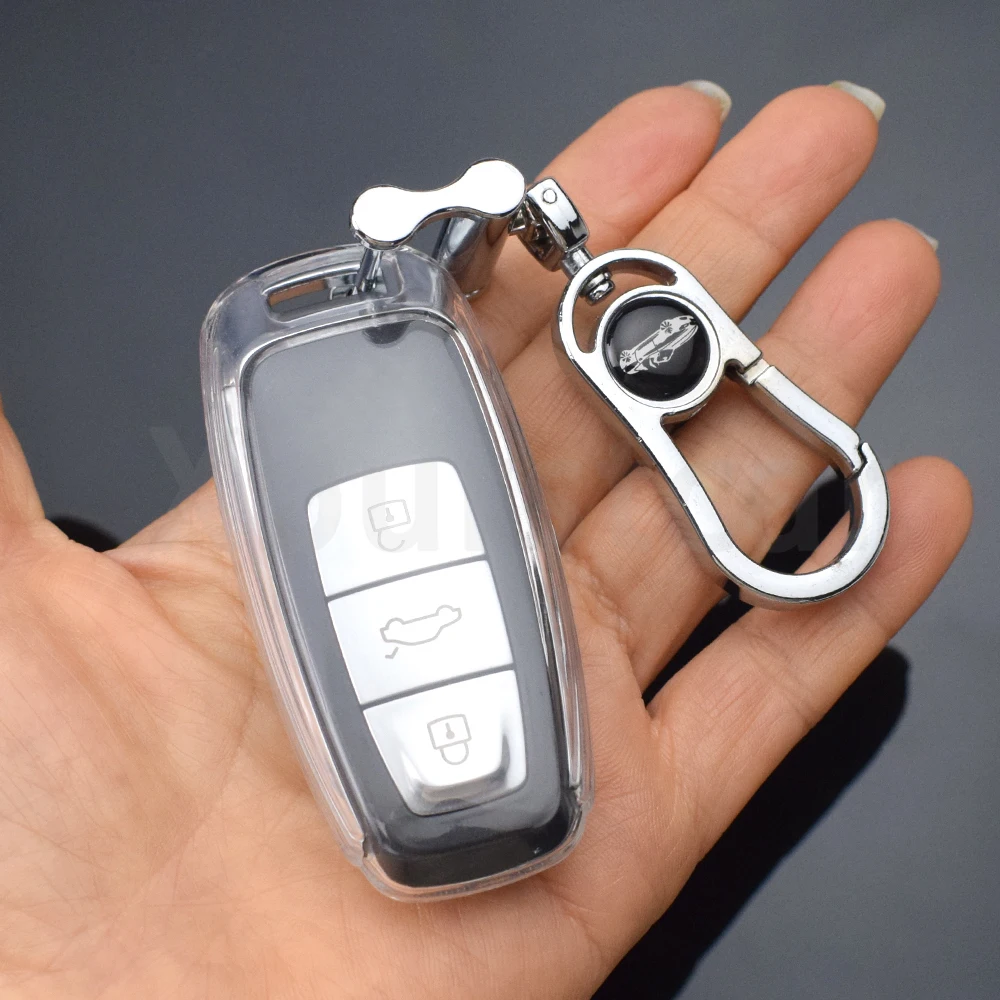 Custodia Protettiva Keyless Go Per Chiave Audi - Compatibile Con E-Tron, A6, A7, A8, Q7, Q8 (2018-2024)