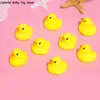 12pcs Cute Mini Yellow Rubber Float Squeaky Sound Duck Bath Toy Baby Bathroom Water Pool Funny Toys For Girls Boys Gifts 5