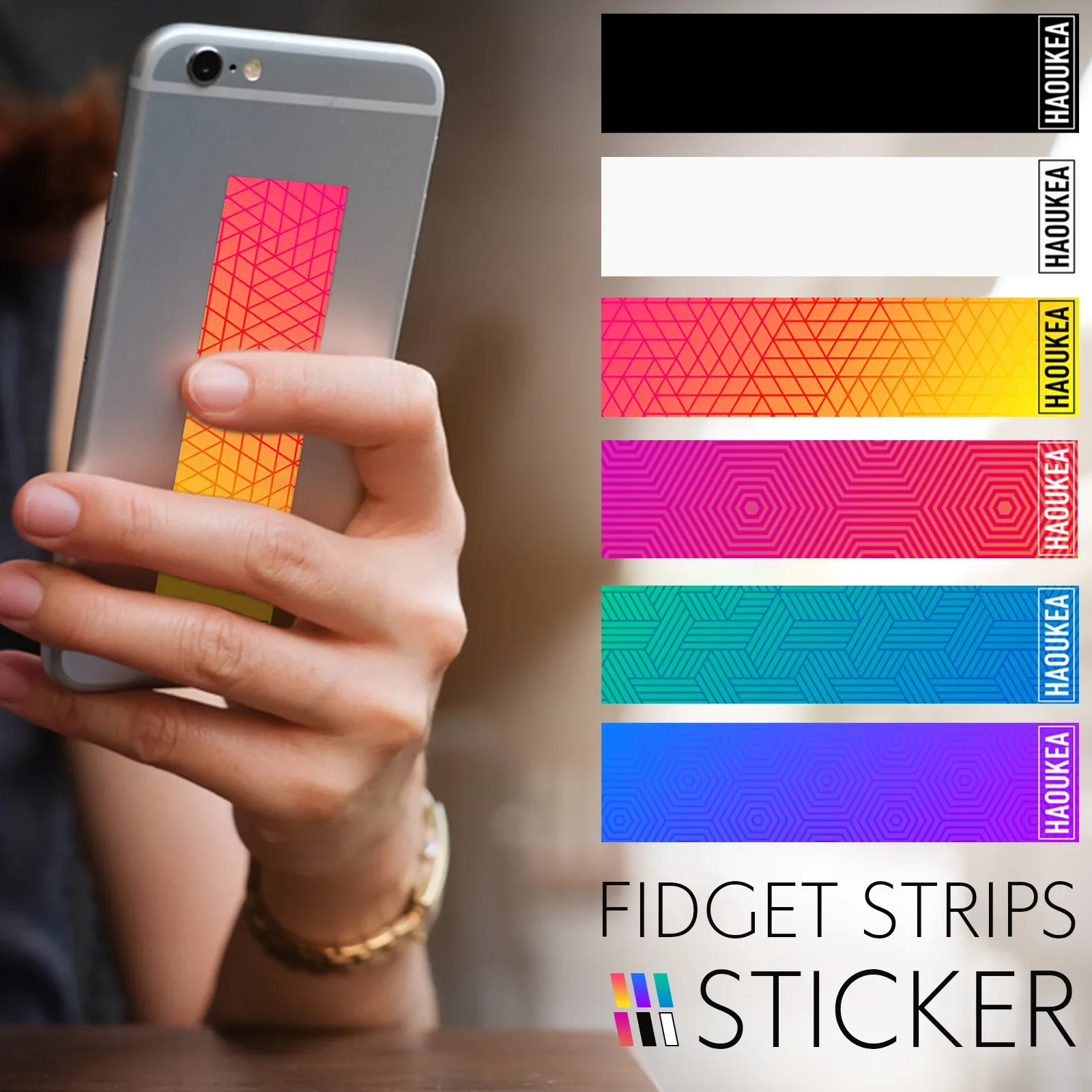 

Stress-reducing mobile phone stickers color gradient solid color creative gifts to relieve stress and anxiety to vent