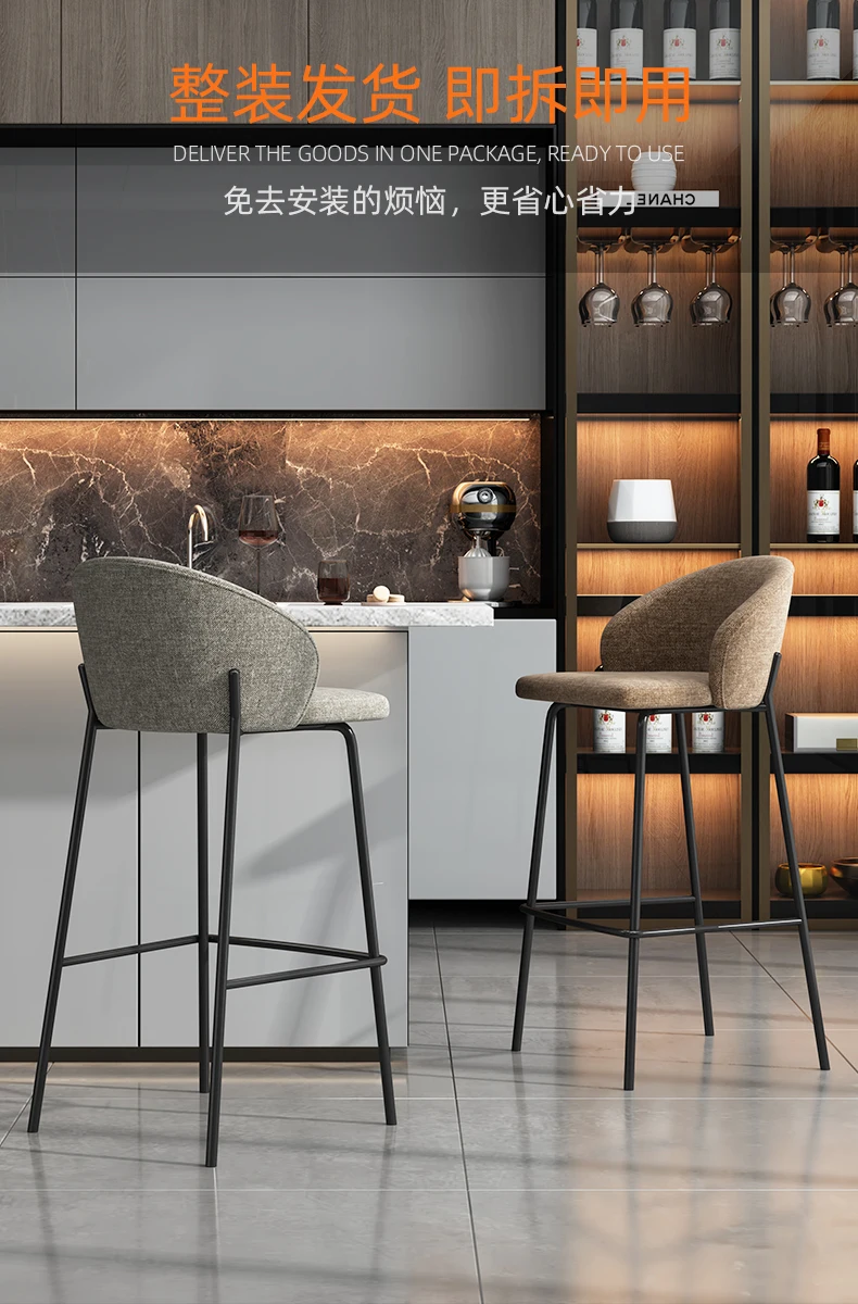 Cheap Counter Kitchen Stools Height Adjustable Chair Stool High Modern Design Chair Bar Banks Furniture Poltrona Barber Shop