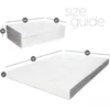 Portable Foldable Mattress Queen with Memory Foam & Washable Cover, Tri-Folding Floor Bed, Camping, Fold Up Guest Bed 2