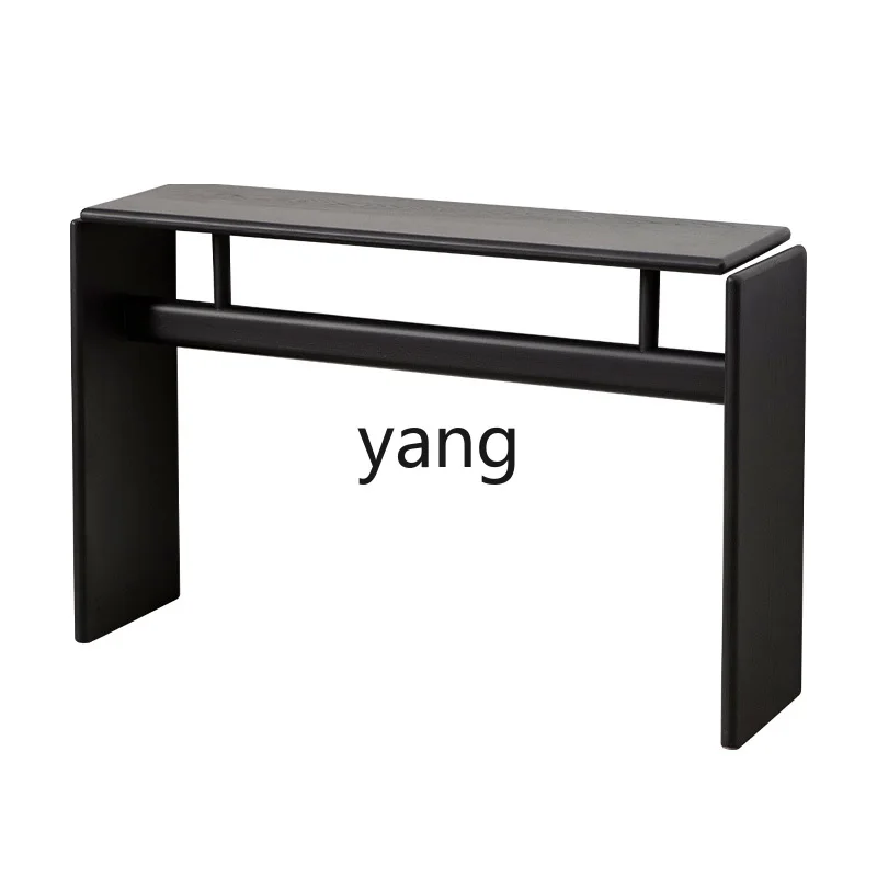 

CX Solid Wood Console Tables Simple Wall Side View a Long Narrow Table Light Luxury Console Narrow Table