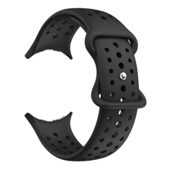 Universal Silicone Watch Strap for Smartwatches - Sleek and Durable Design (Black)