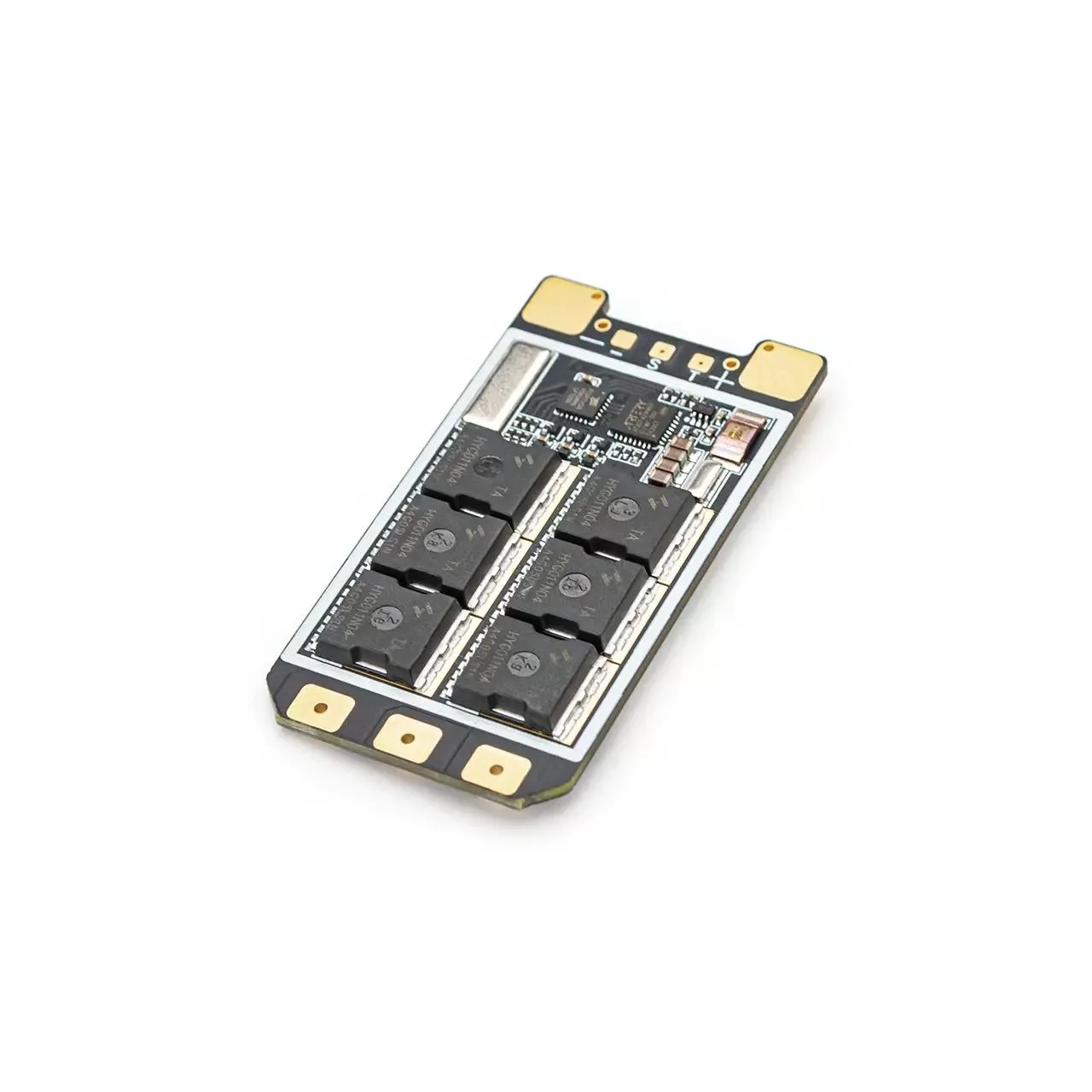 Contrôleur moteur F100 8S 100A ESC AM32 pour drone FPV RC, connecteurs et dissipateur visibles.