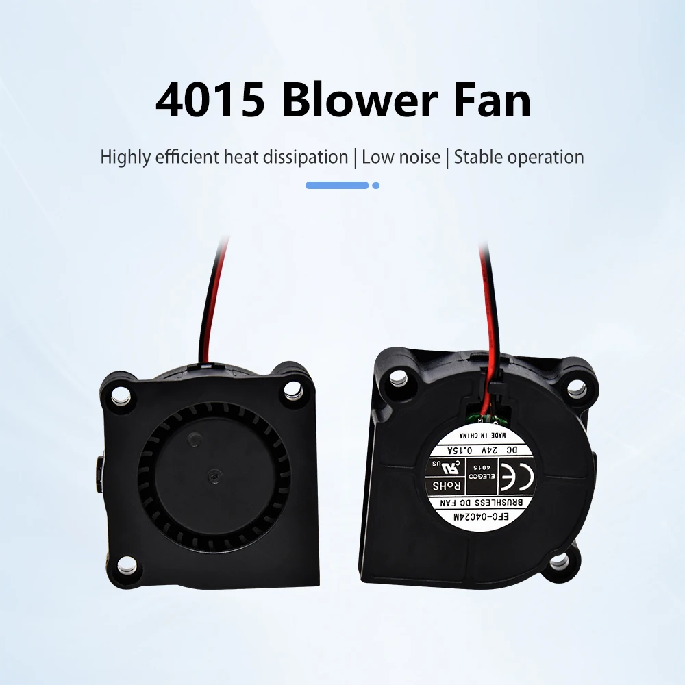 4015 Kugellager-Lüfter 24 V 9500 U/min für Elegoo Neptune 4/4Pro Extruder-Lüfter, Hochgeschwindigkeits-NP4 N4P-Gebläse, 3D-Drucker-Teil