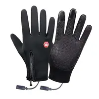 Skiing Hand Warmers Gloves Hand Warmer Rechargeable Heated Mittens Gloves Windproof Warm Heating Gloves for Riding Running 1